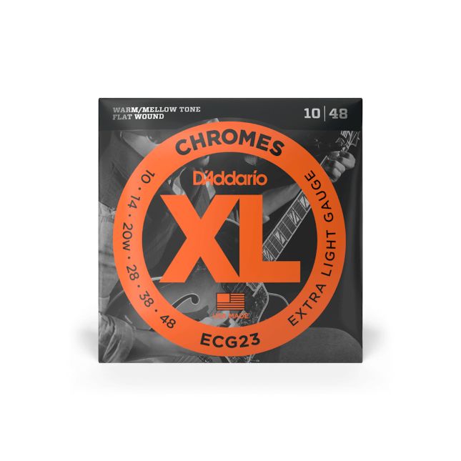 D Addario Chromes ECG 23 010-048 Flat Wound