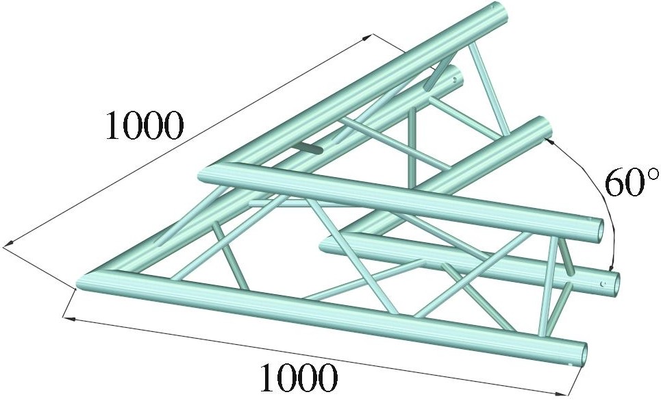 Alutruss TRILOCK 6082AC-20 2-Weg-Ecke 60° – Bild 2