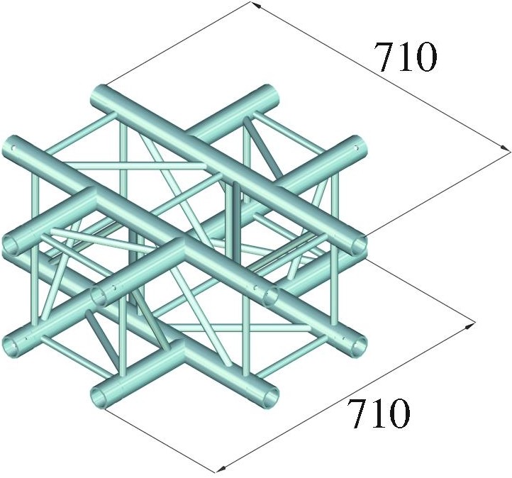 Alutruss QUADLOCK 6082C-41 4-Wege-Kreuzstück – Bild 2