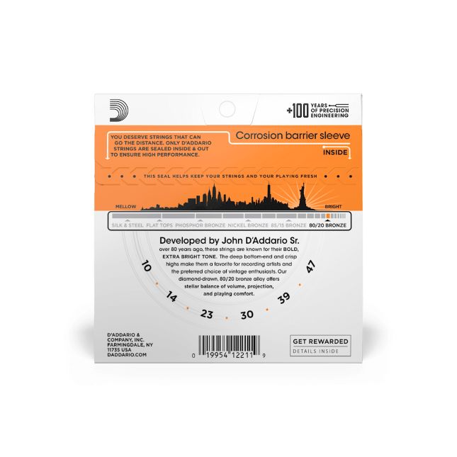 D Addario EJ 10 010-047 Bronze 80/20 