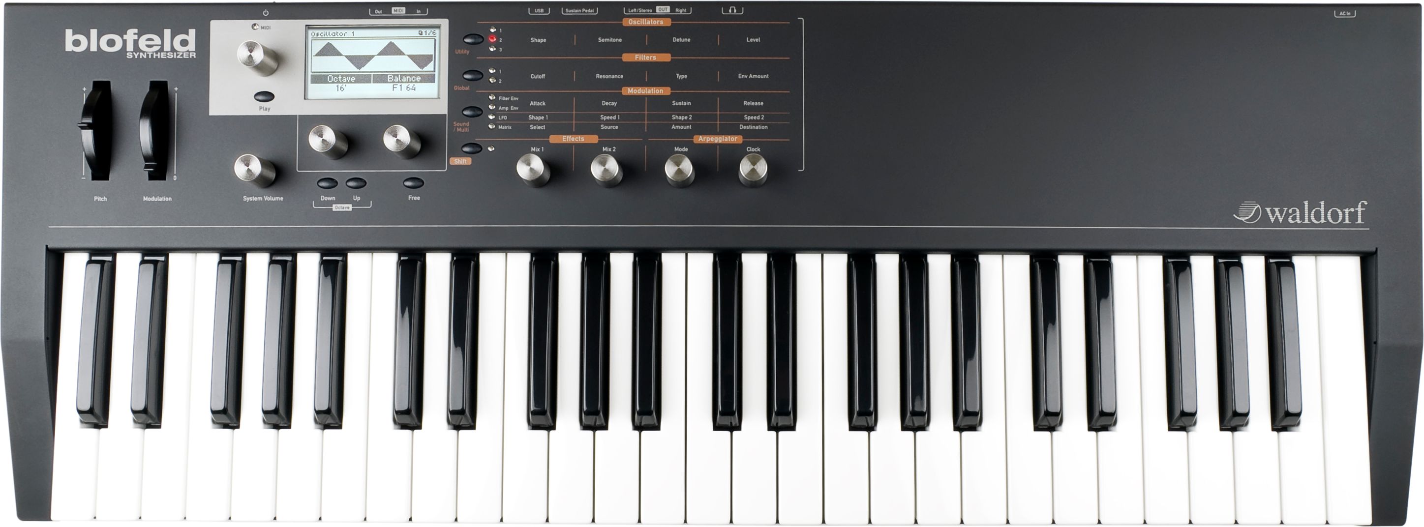 Waldorf Blofeld Keyboard Synthesizer - Black