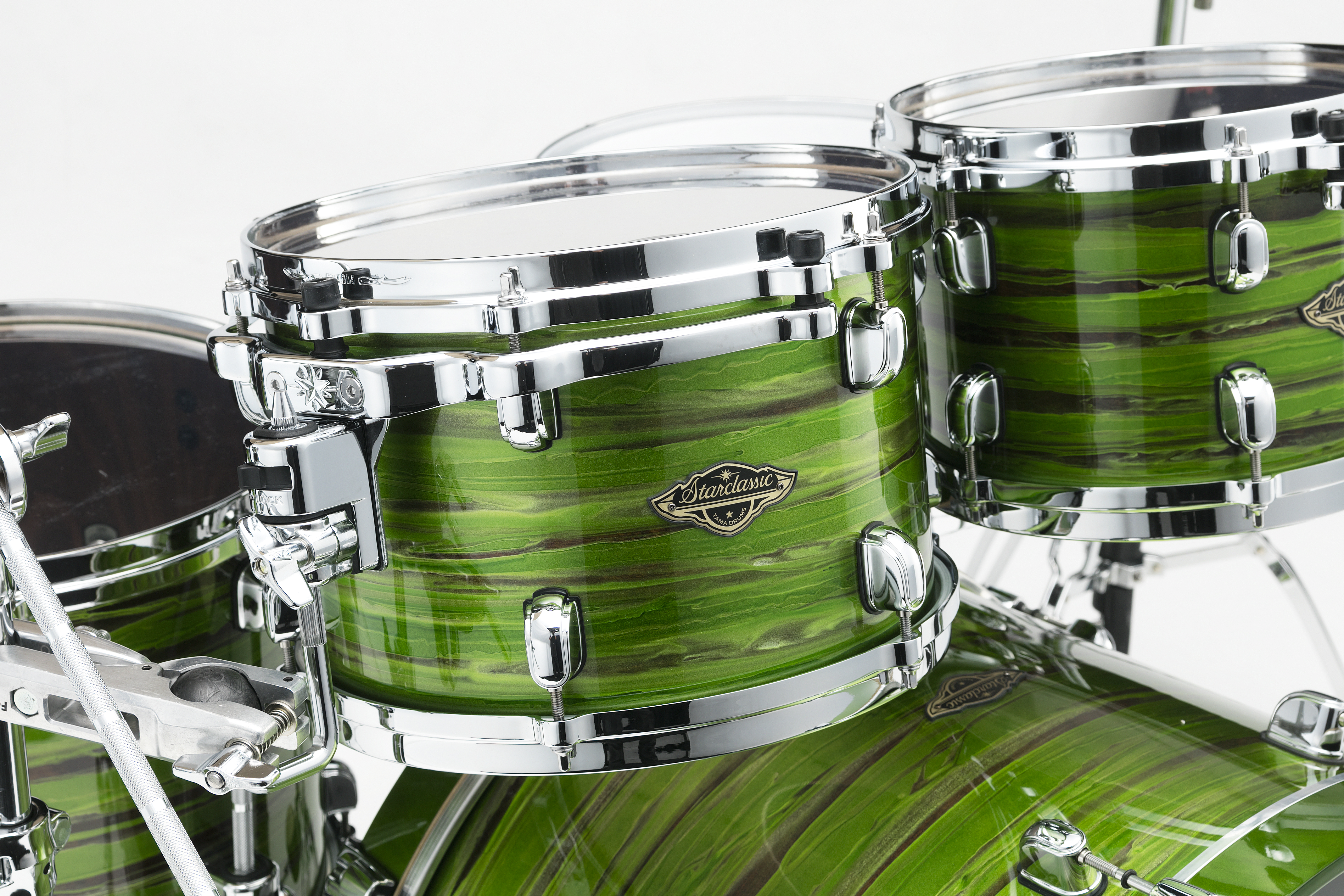 Tama Starcl. Lacquer Walnut/Birch Lacquer Shamrock Oyster 5tlg. – Bild 2