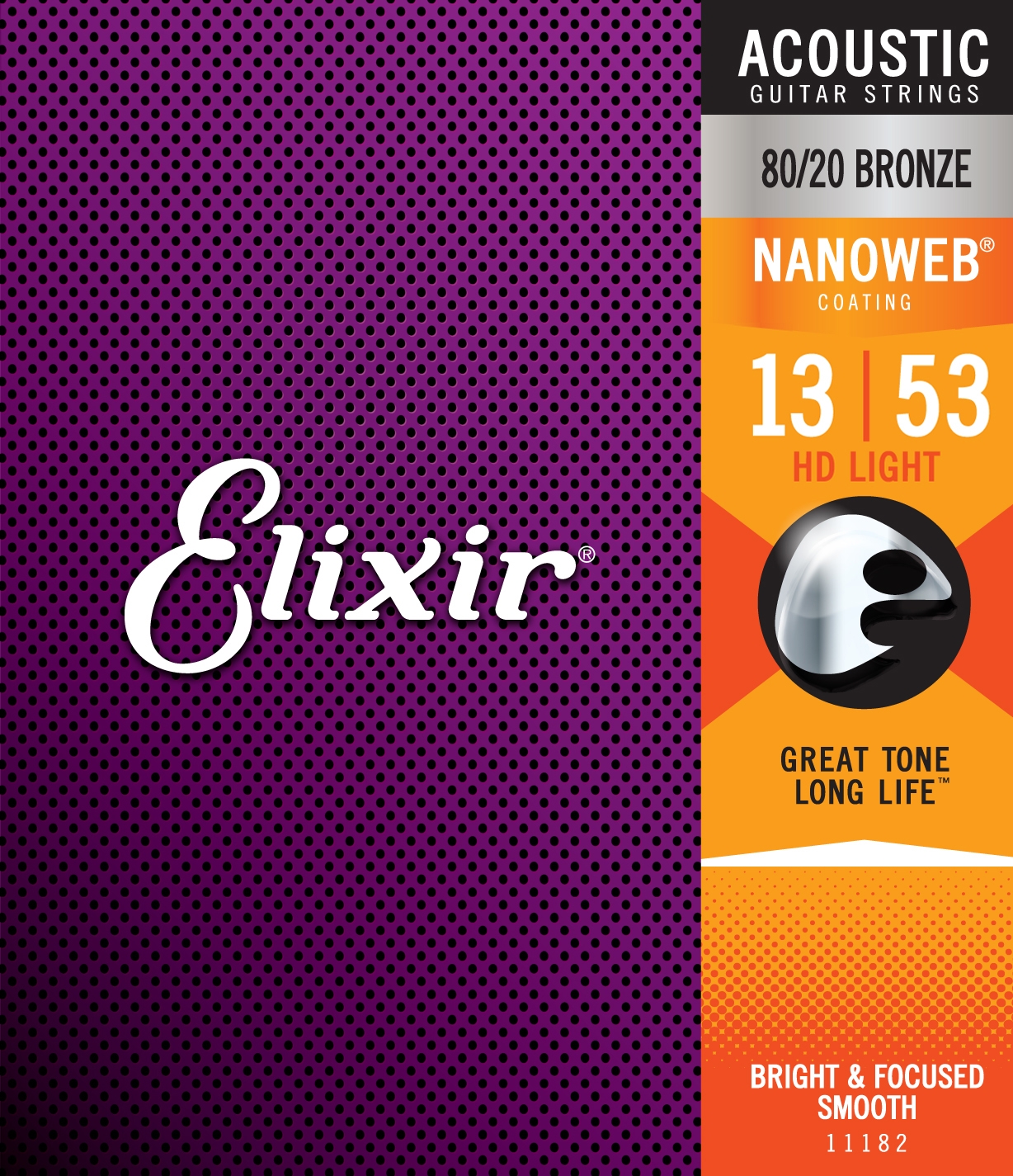 Elixir NanoWeb Bronze 11182 HD-Light 013-053 Elixir NanoWeb Bronze 11182 HD-Light 013-053