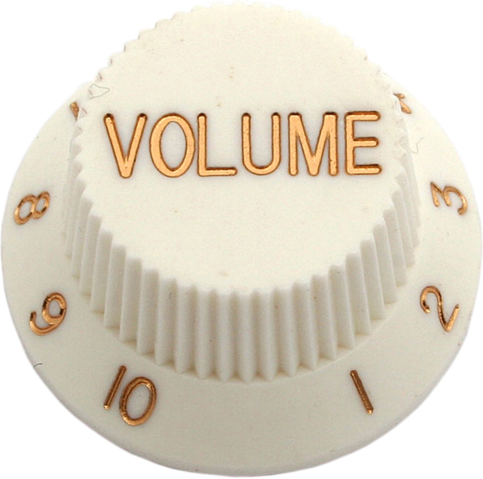 Göldo Potiknopf F-Vintage Style weiß Volume