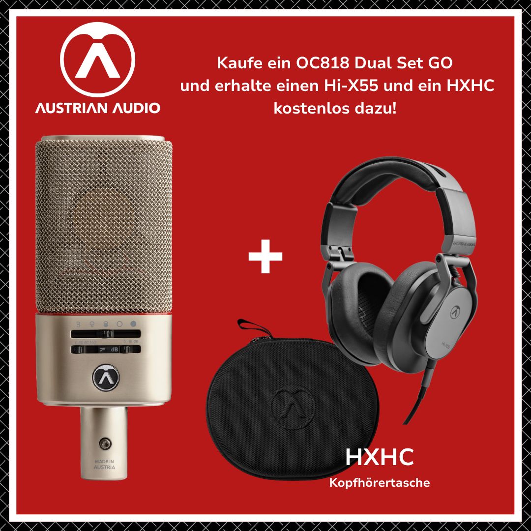 Austrian Audio OC818 Black Dual Set Go