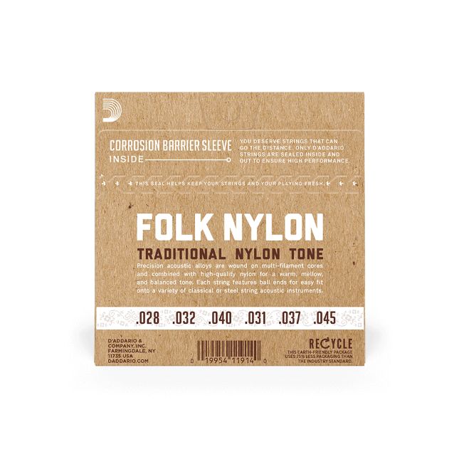 D Addario EJ 32 Folk Nylon Ball End – Bild 2
