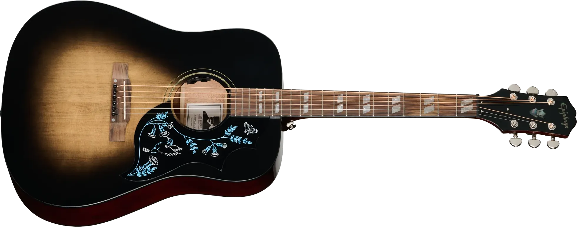 Epiphone Hummingbird Dark Eric Church Cobra Burst