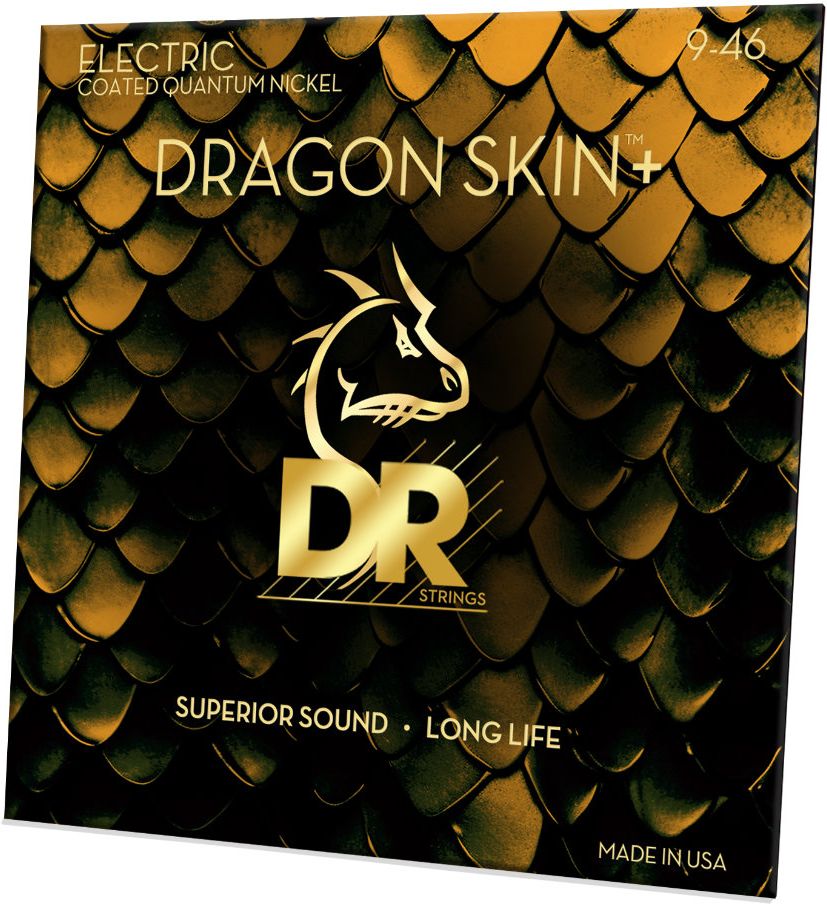DR DEQ-9/46 DRAGON SKIN+ Light to Medium 009-046 Quantum Nickel Electric Guitar Strings