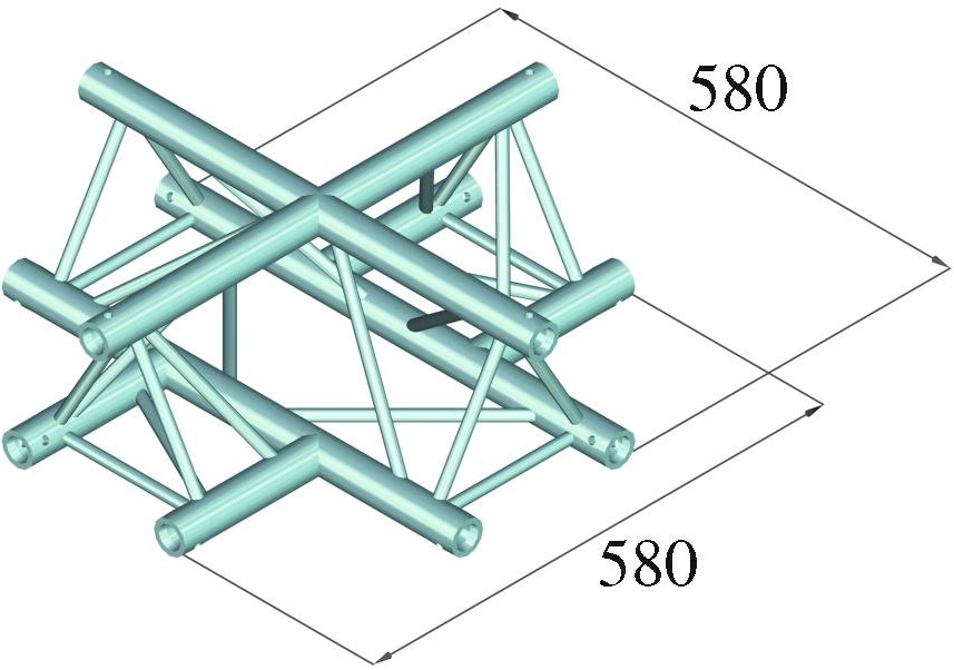 Alutruss DECOLOCK DQ3-PAC41 4-Weg Kreuz – Bild 2