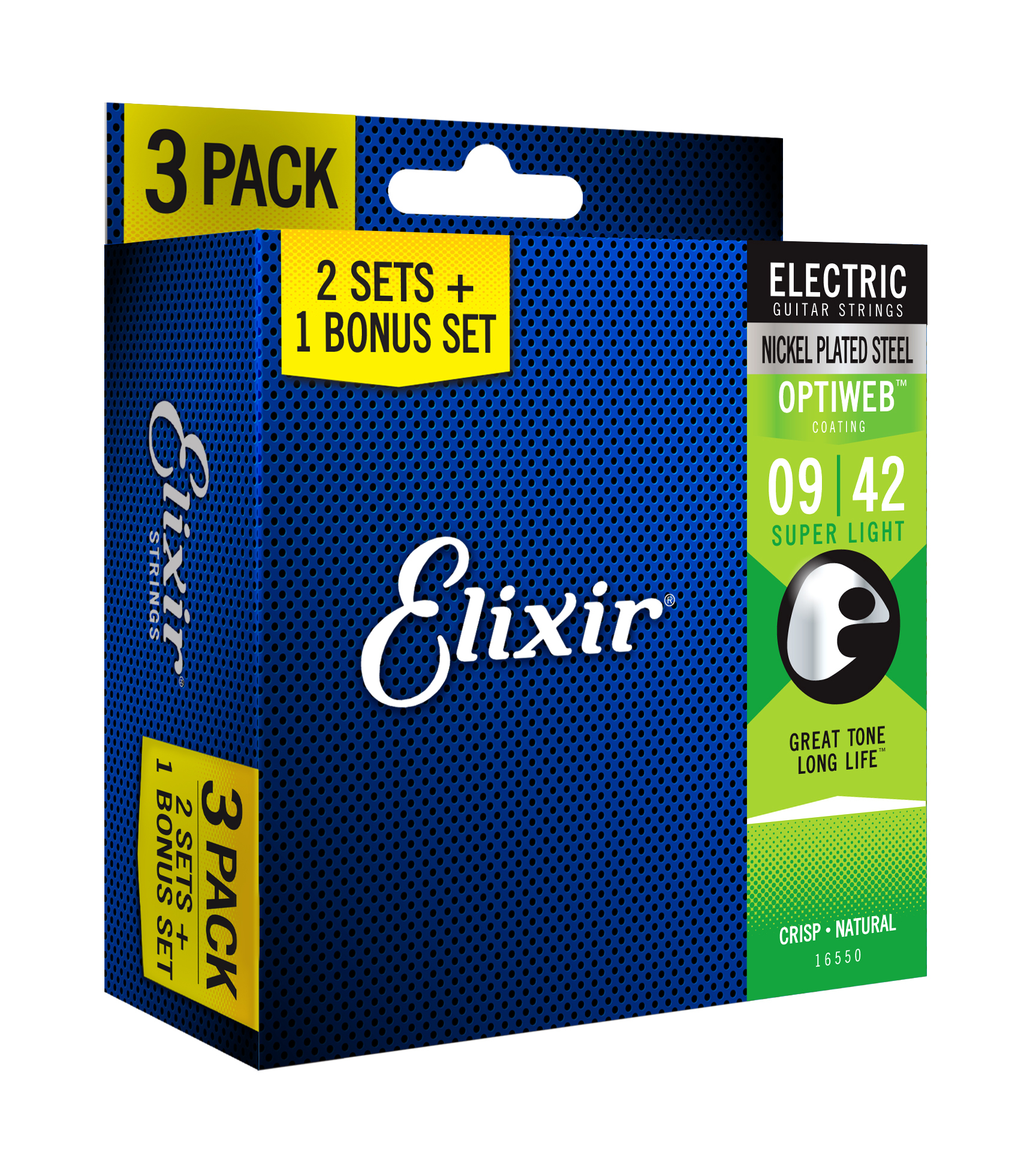 Elixir Optiweb Super Lights 009-042 3-pack Elixir Optiweb Super Lights 009-042 3-pack