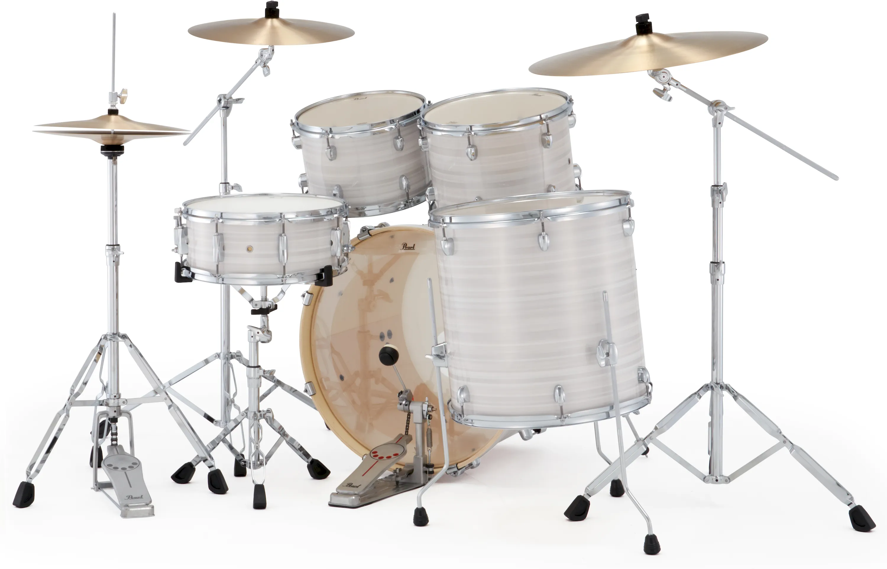 Pearl EXX725NBR/C777 Export Drumset Slipstream White/Sabian PX – Bild 2