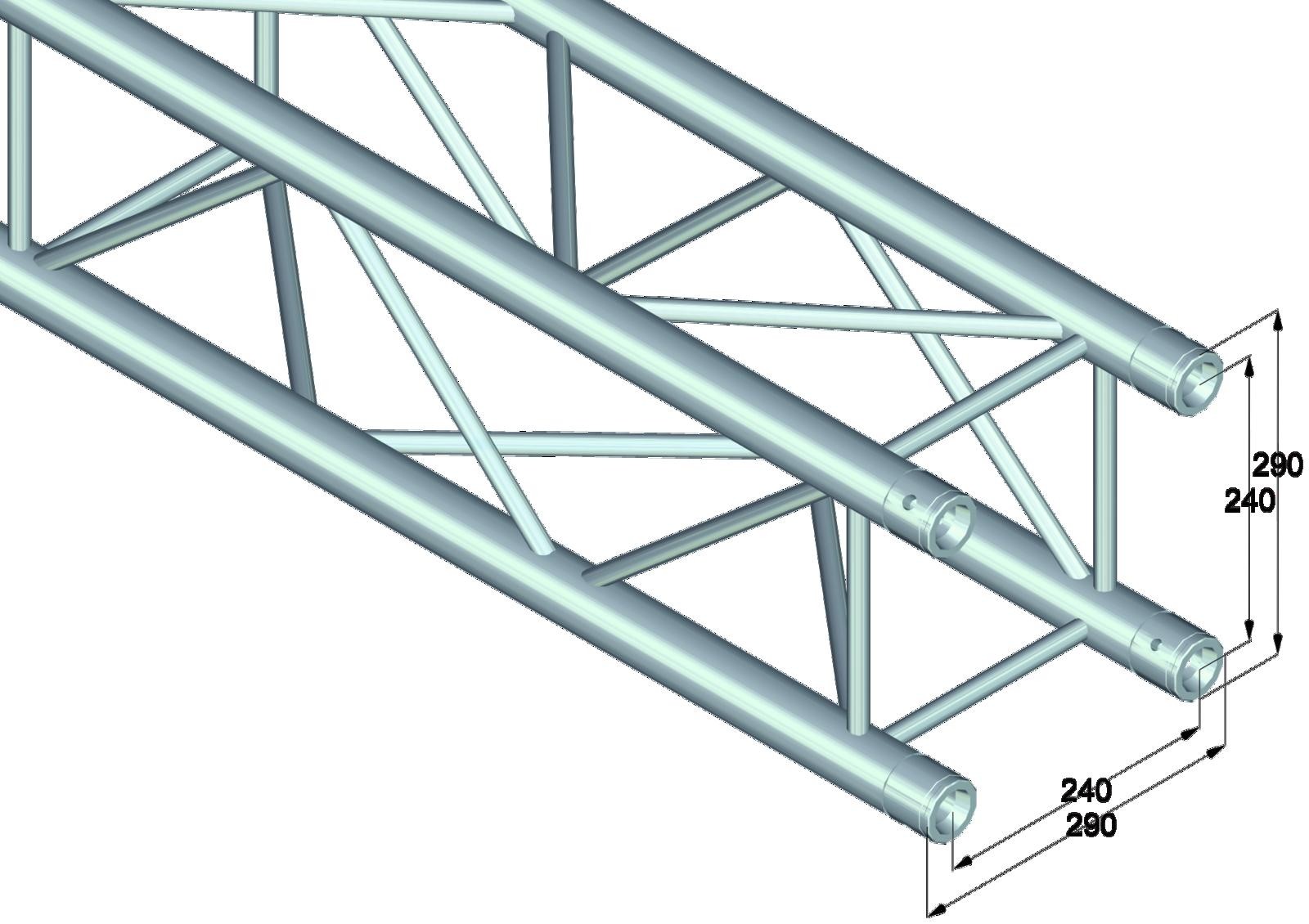 Alutruss QUADLOCK QL-ET34-1000 4-Punkt-Traverse – Bild 2