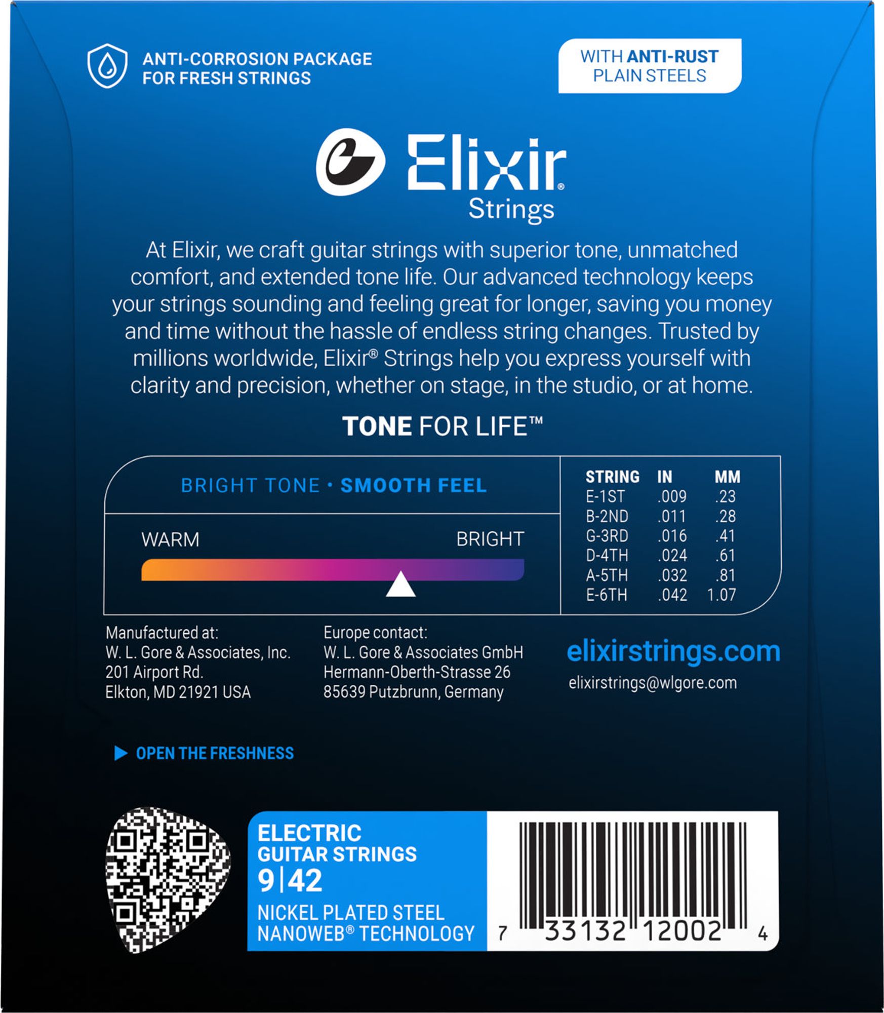 Elixir El. Guitar NANOWEB Super Light 009-042 3-Pack – Bild 3
