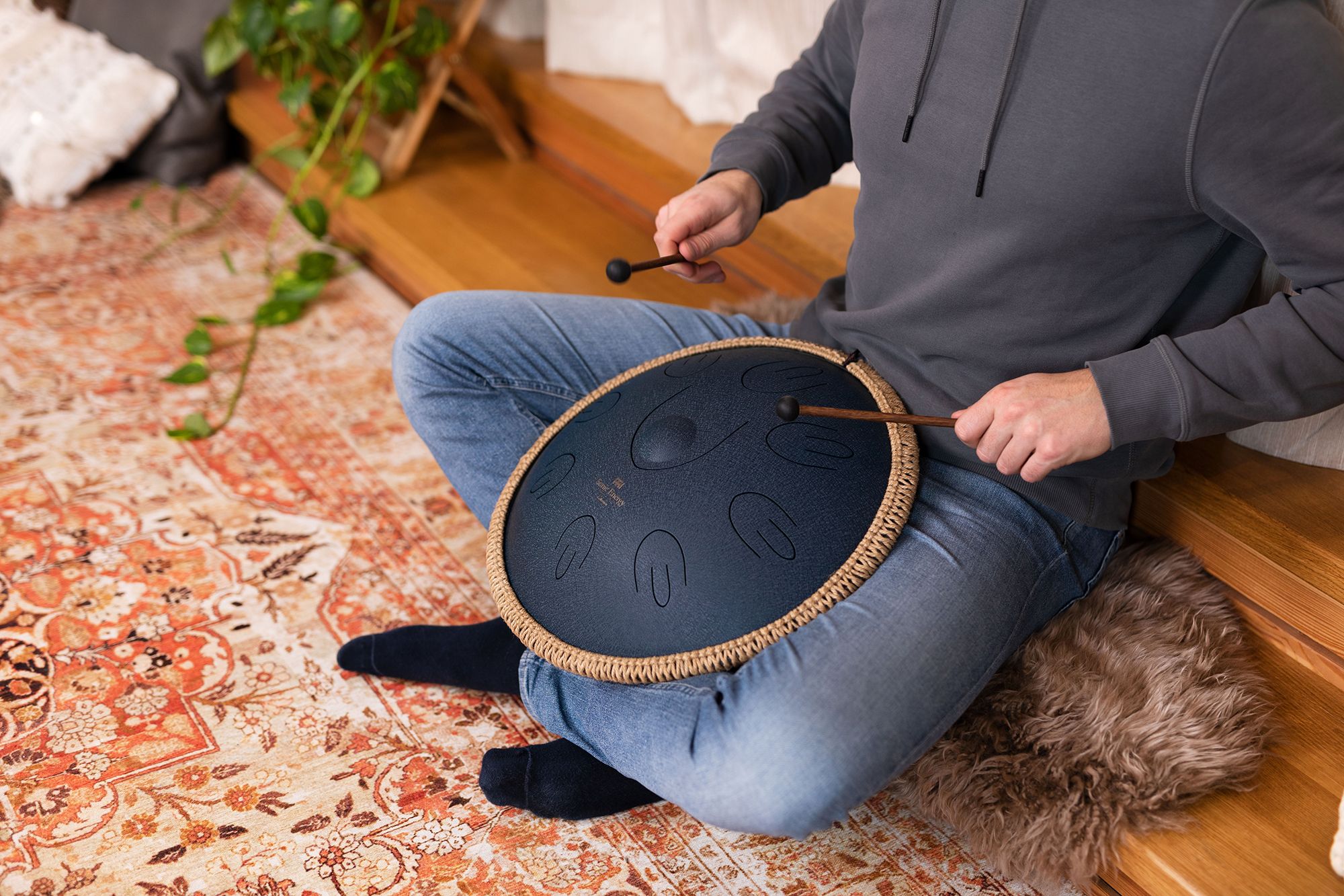 Meinl OSTD2NB Sonic Energy Octave Steel Tongue Drum Nvy Blue D-Amara – Bild 4
