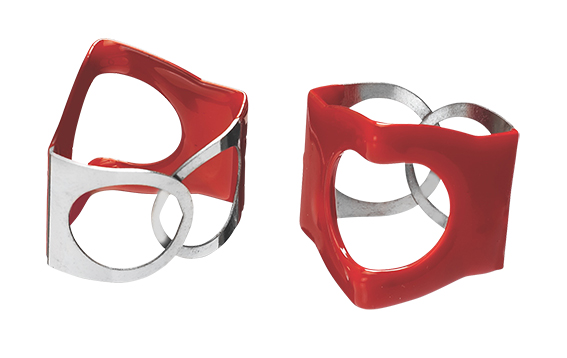 PinchClip Beckenklammer (3er pack) rot