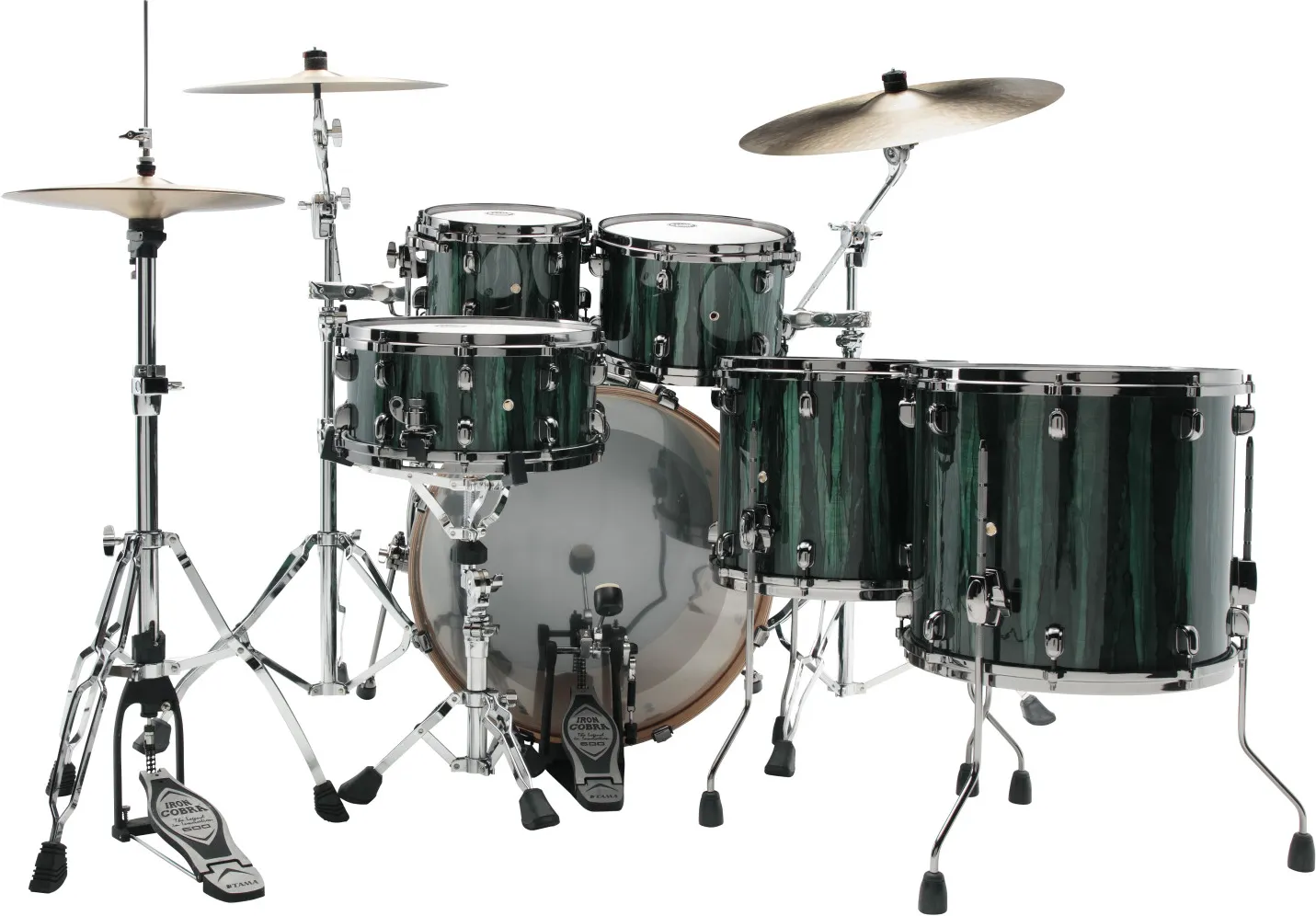 Tama MBS52RZBNSGGA Starclassic Performer Shell Kit 5tlg. - GreenGrove Aurora – Bild 6