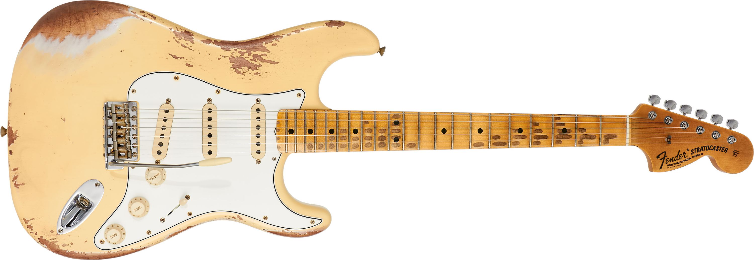 Fender Custom Shop 1969 Stratocaster Heavy Relic Aged Vintage White