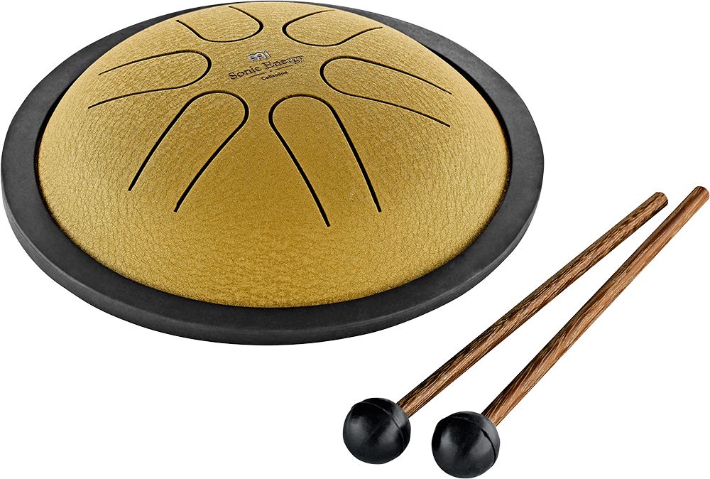Meinl Sonic Energy MSTD3G Mini Steel Tongue Drum Gold B Major Meinl Sonic Energy MSTD3G Mini Steel Tongue Drum Gold B Major