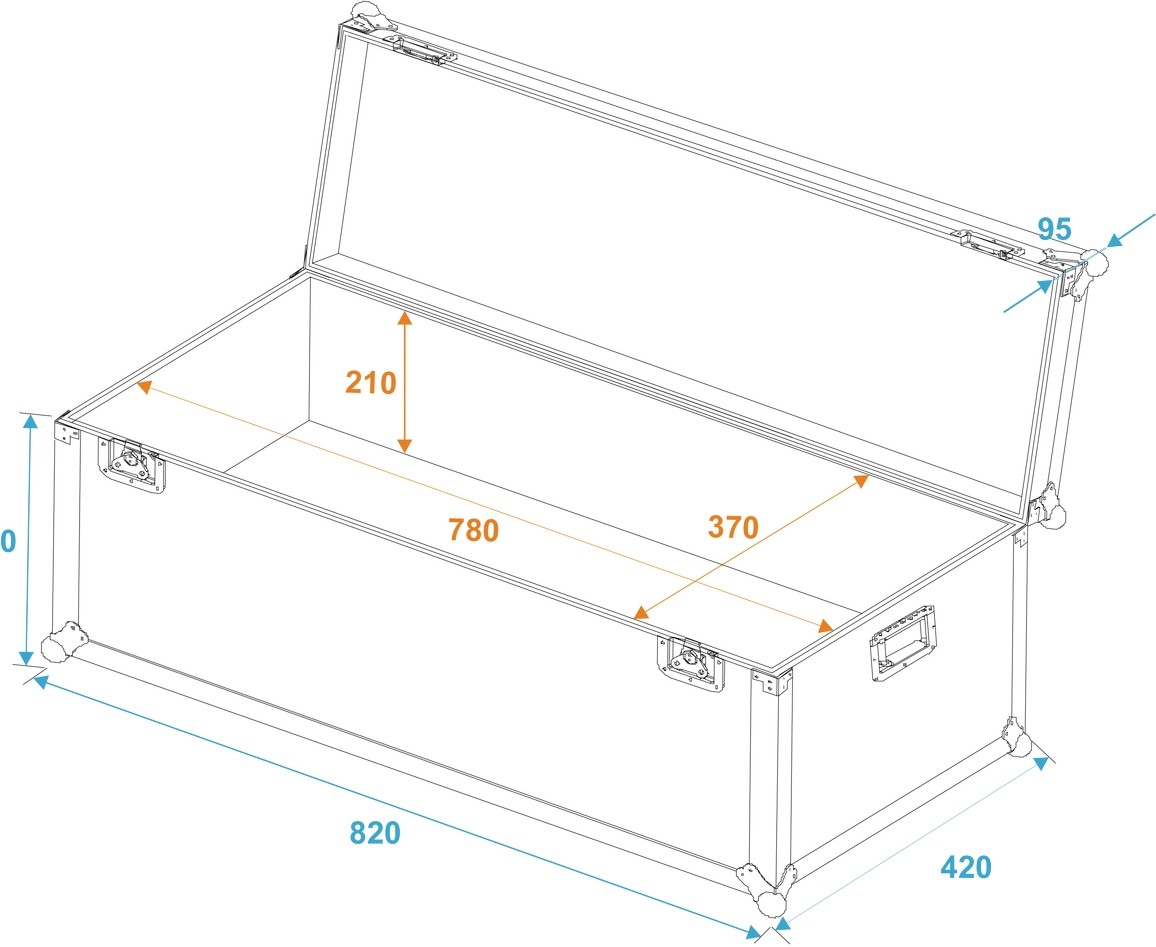 ROADINGER Universal-Transport-Case 80x40x30cm – Bild 5