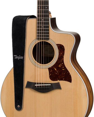 Taylor All-Suede Guitar Strap Black