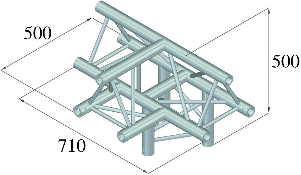 Alutruss TRILOCK 6082AT-43 4-Weg-Stück – Bild 2