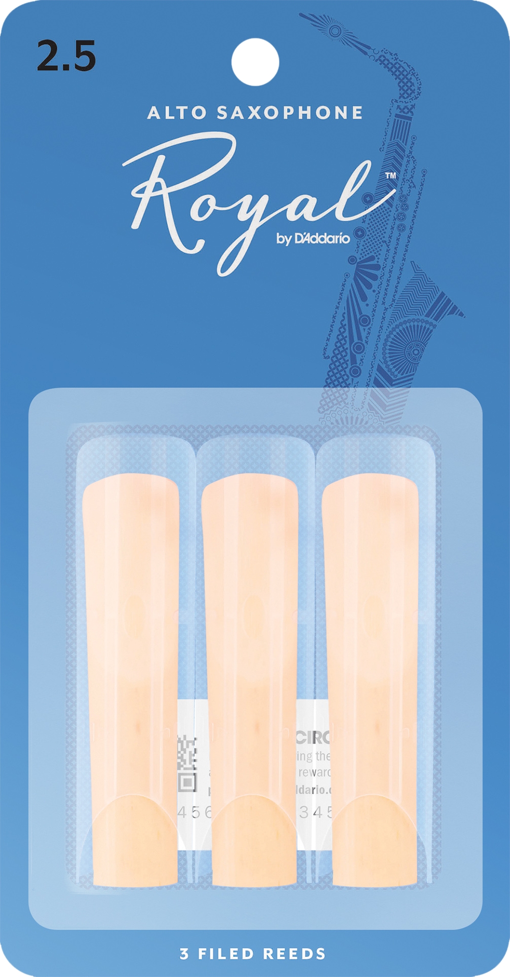D´Addario Royal Alt-Saxophon 2.5 3er Box
