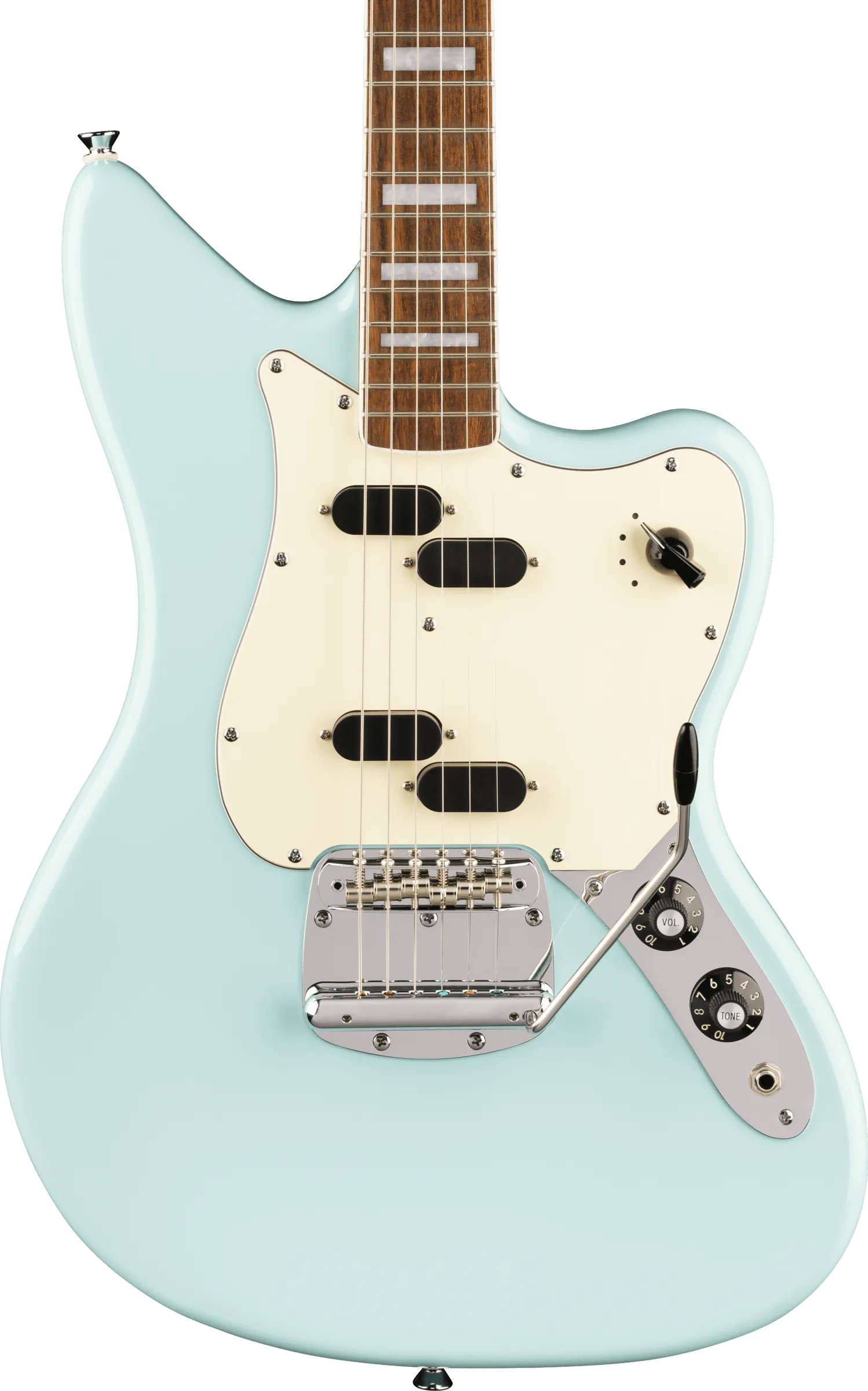 Fender Squier Paranormal Electric VI Daphne Blue – Bild 3