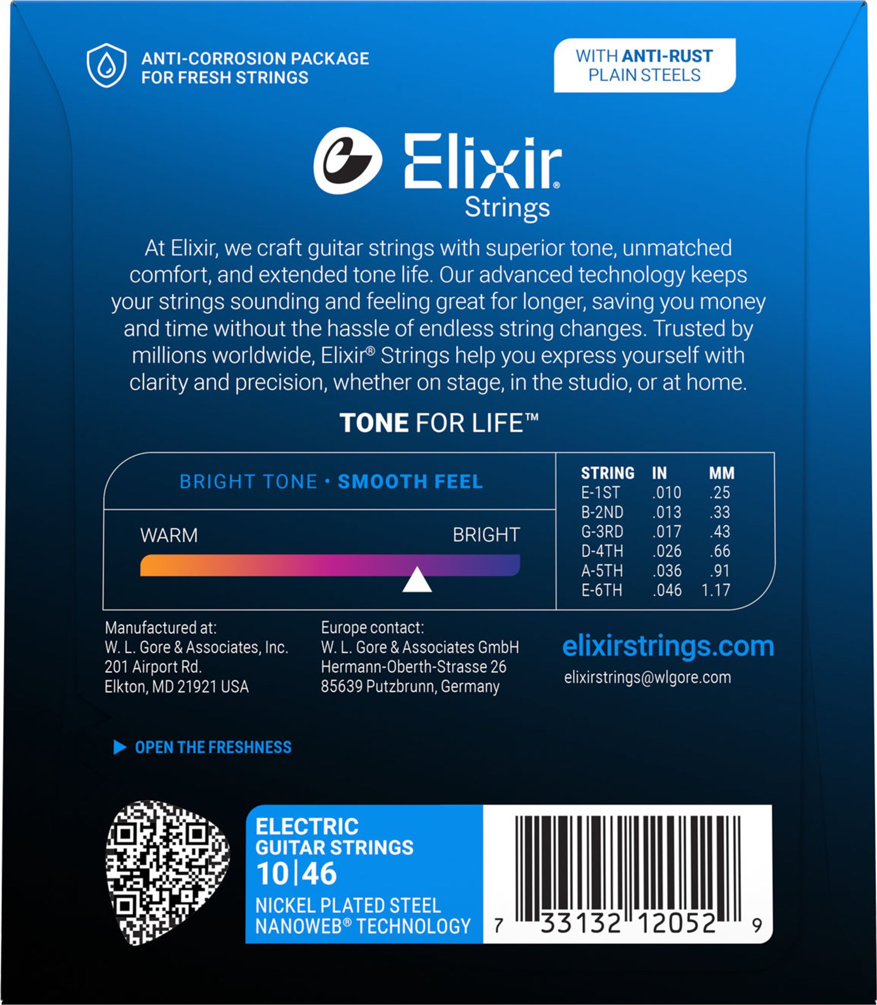 Elixir El. Guitar NANOWEB Light 010-046 3-Pack – Bild 3