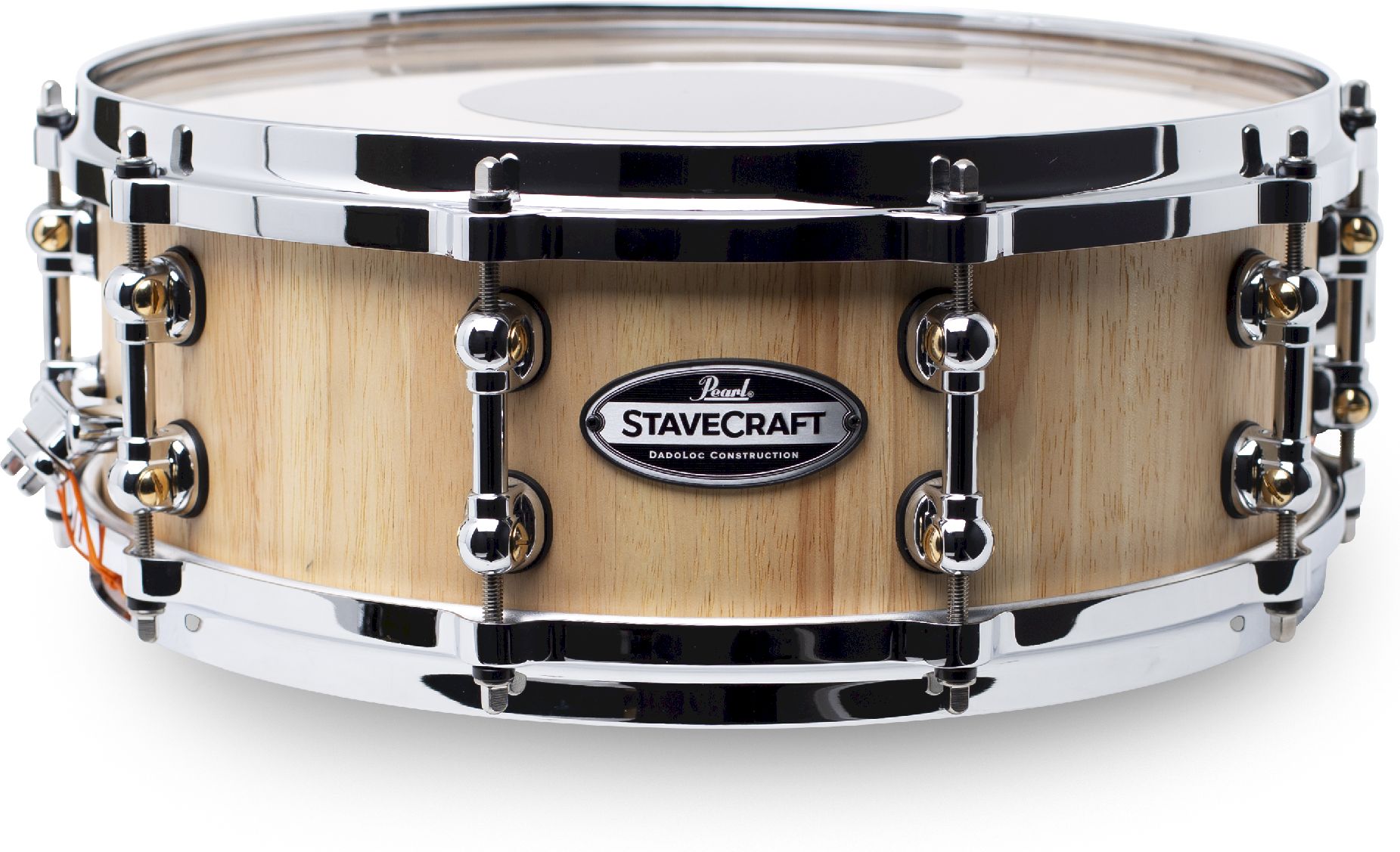 Pearl StaveCraft 14"x5" Thai Oak Snare Drum Satin Natural Pearl StaveCraft 14"x5" Thai Oak Snare Drum Satin Natural
