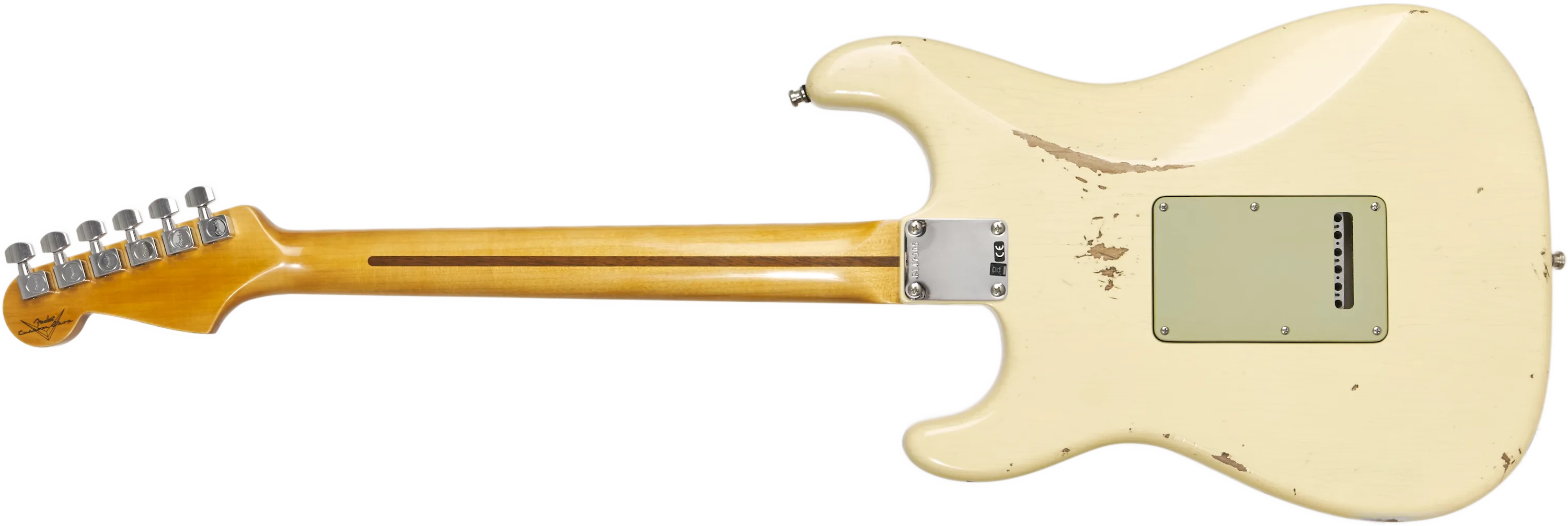 Fender Custom Shop Deluxe HB S-1 Strat Relic Vintage White – Bild 2