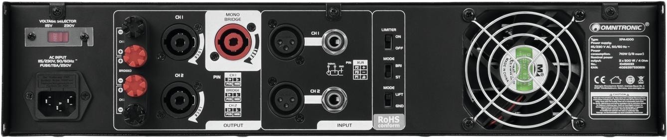 Omnitronic XPA-1000 Endstufe