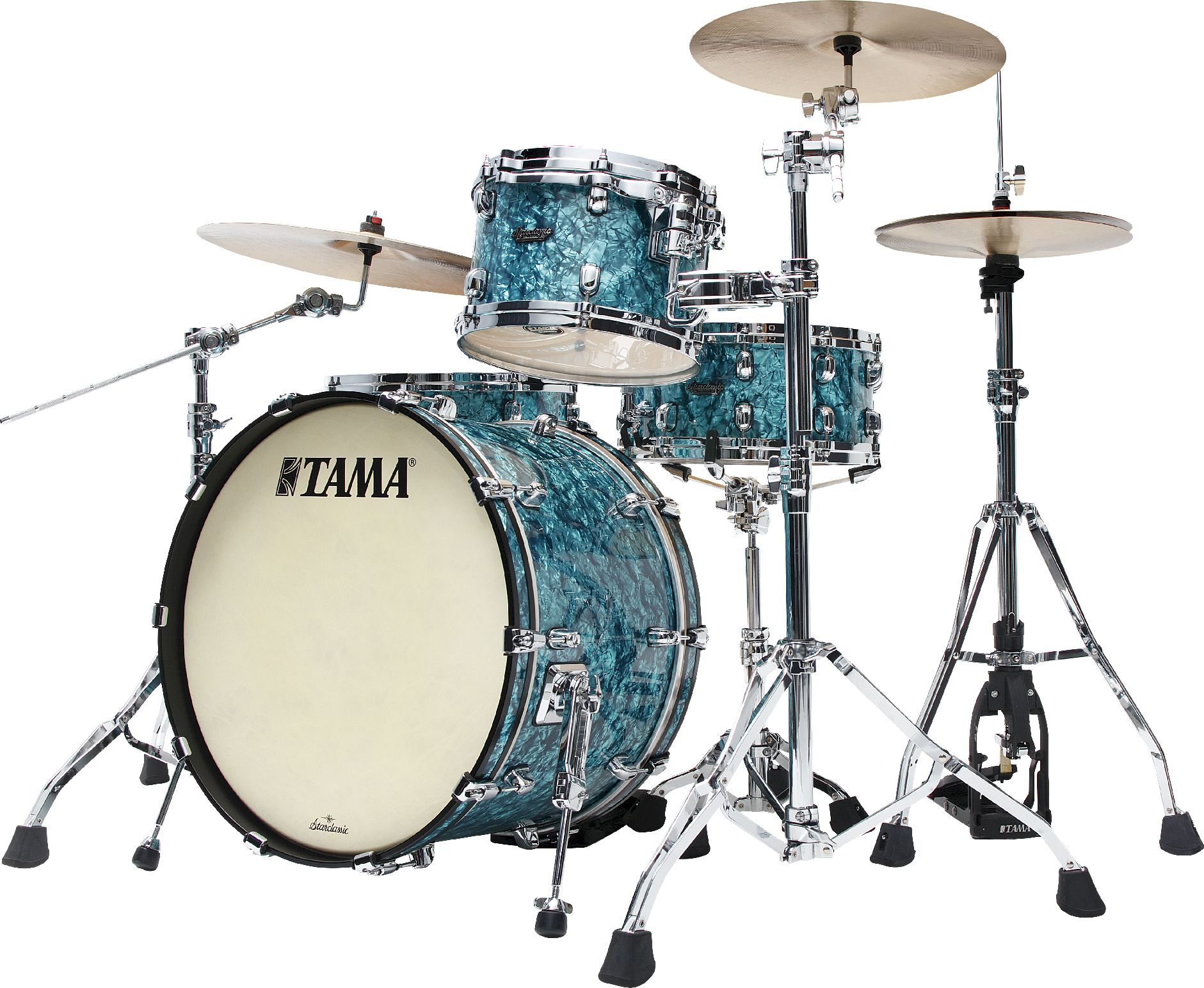 Tama MR32CZS-TQP Starclassic Maple Shell Set 3tlg. - Turquoise Pearl/Chrome