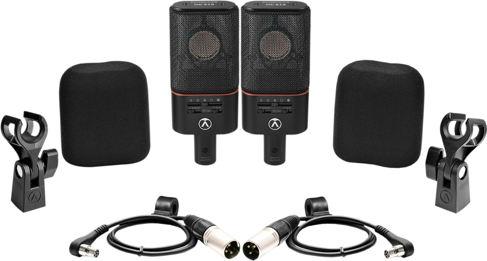 Austrian Audio OC818 Black Dual Set Go