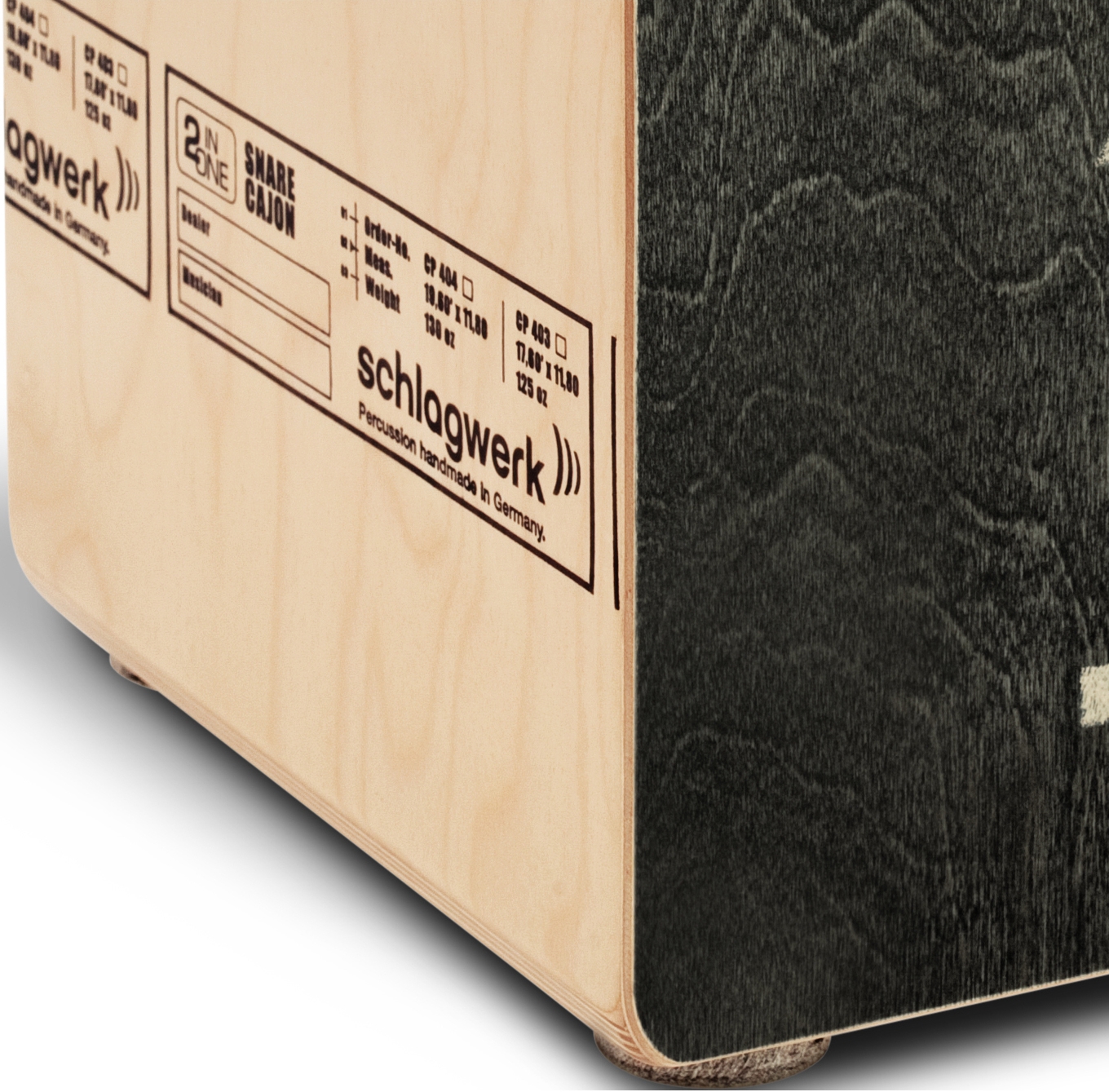 Schlagwerk Cajon 2inOne Black Edition medium – Bild 3