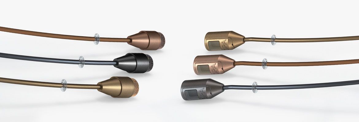 DPA 4466 CORE Omni Headset Mic, Brown, 3-pin LEMO - 4466-OC-R-C03