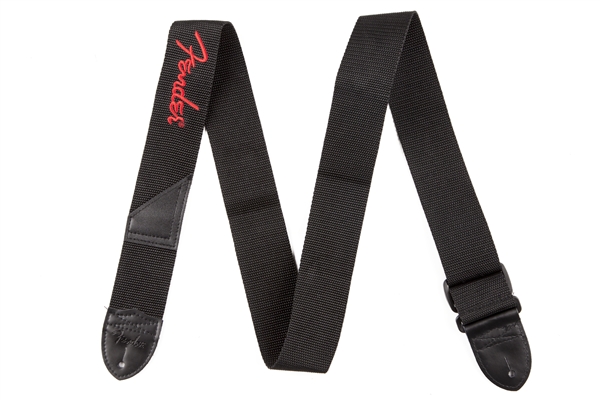 Fender Gitarrengurt Poly Logo Red