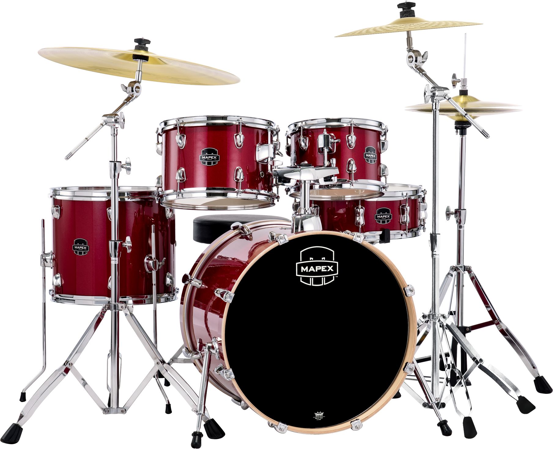 Mapex MXVE5045FTZVM Venus Fusion Set - Crimson Red Sparkle