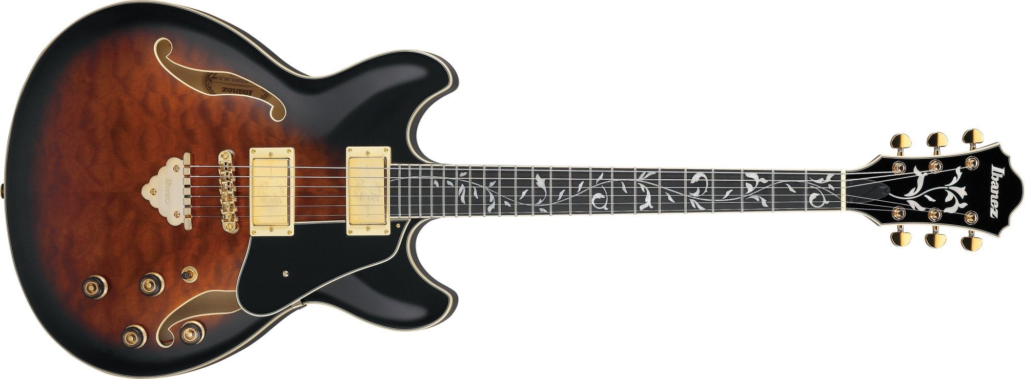 Ibanez AS 93 QMSP-DBS Dark Brown Sunburst Ibanez AS 93 QMSP-DBS Dark Brown Sunburst