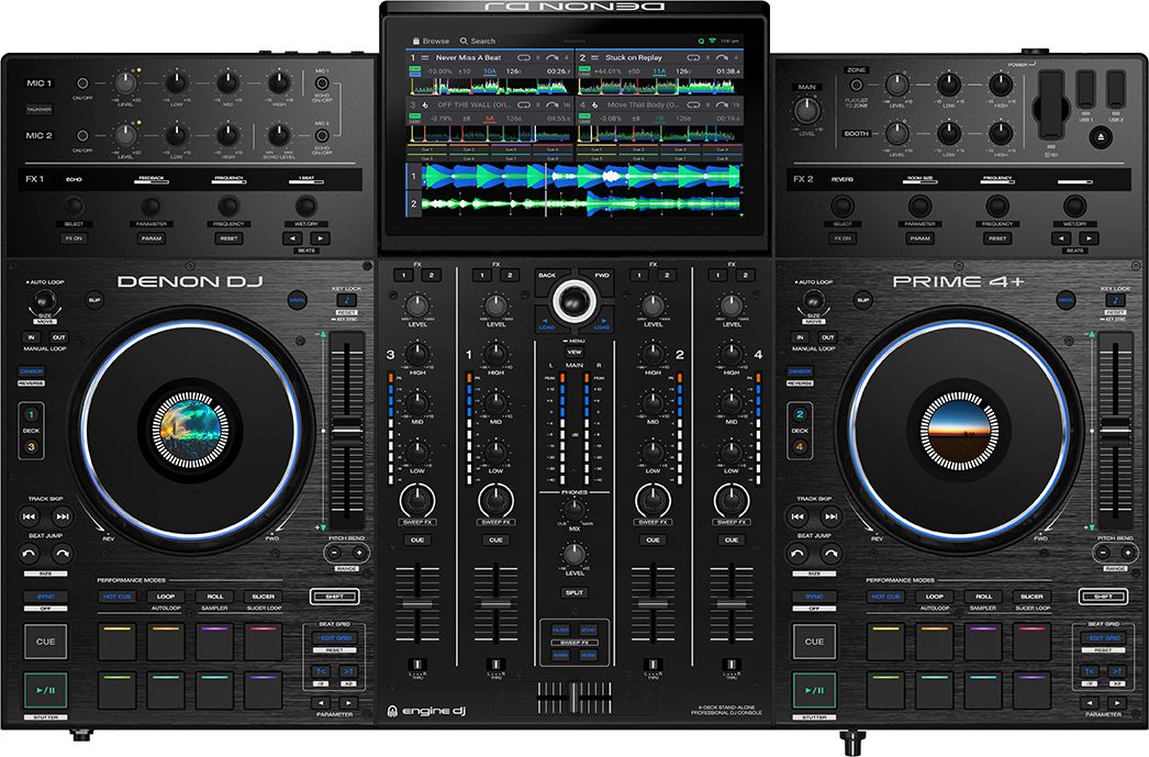 Denon DJ Prime 4 + Denon DJ Prime 4 +