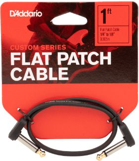 D Addario Custom Serie Flat Patch Kabel gewinkelt 30cm