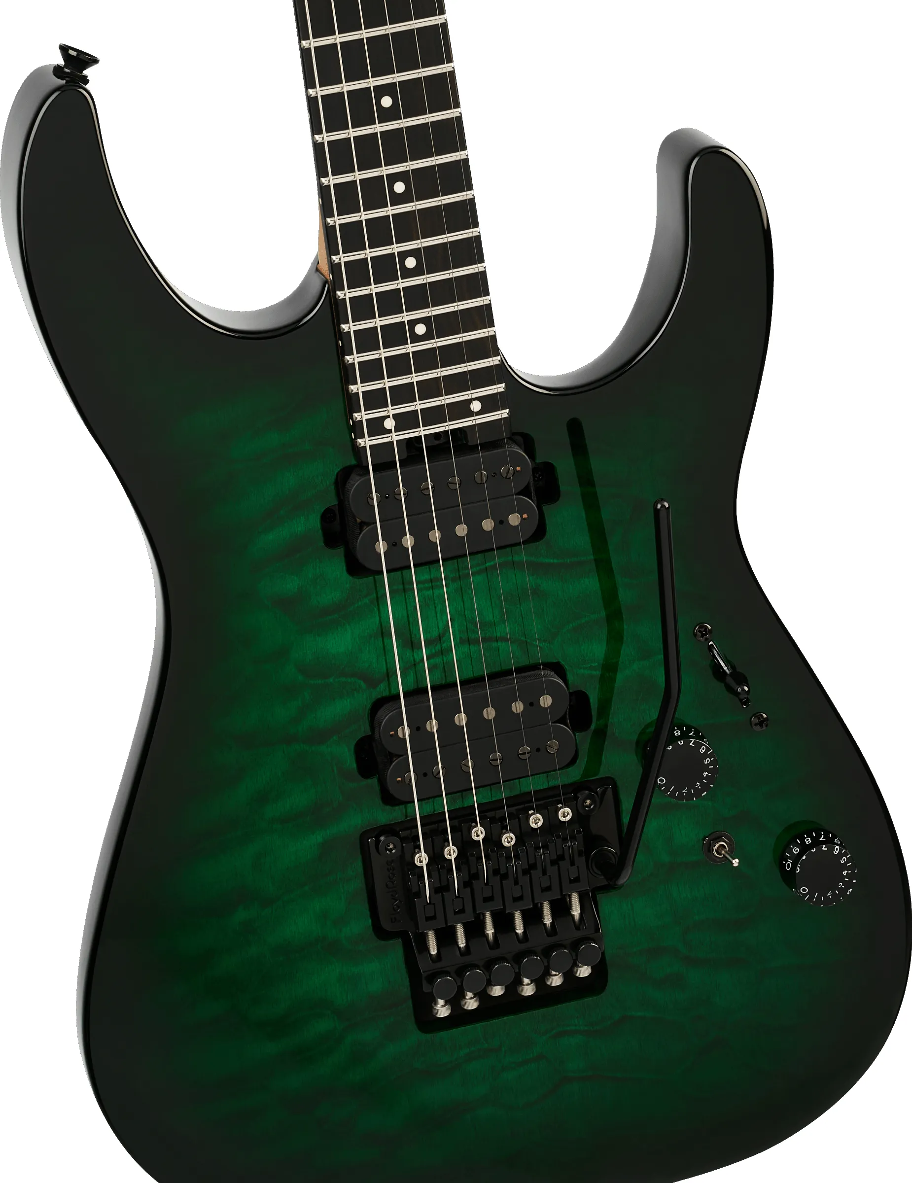 Charvel Pro-Mod Plus Dinky DK24 HH FR QM EB Cloaked Emerald Green – Bild 4