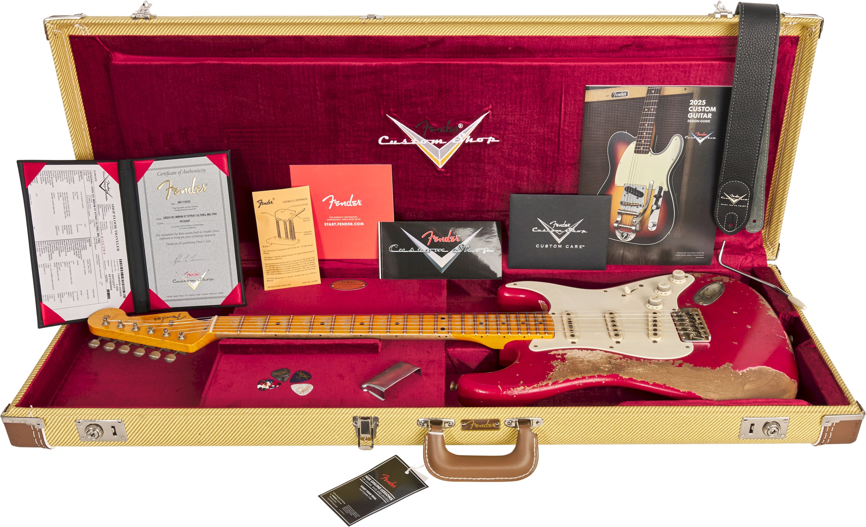 Fender Custom Shop 1957 Stratocaster Ultimate Relic Torino Red, Masterbuilt by Kyle McMillin – Bild 11