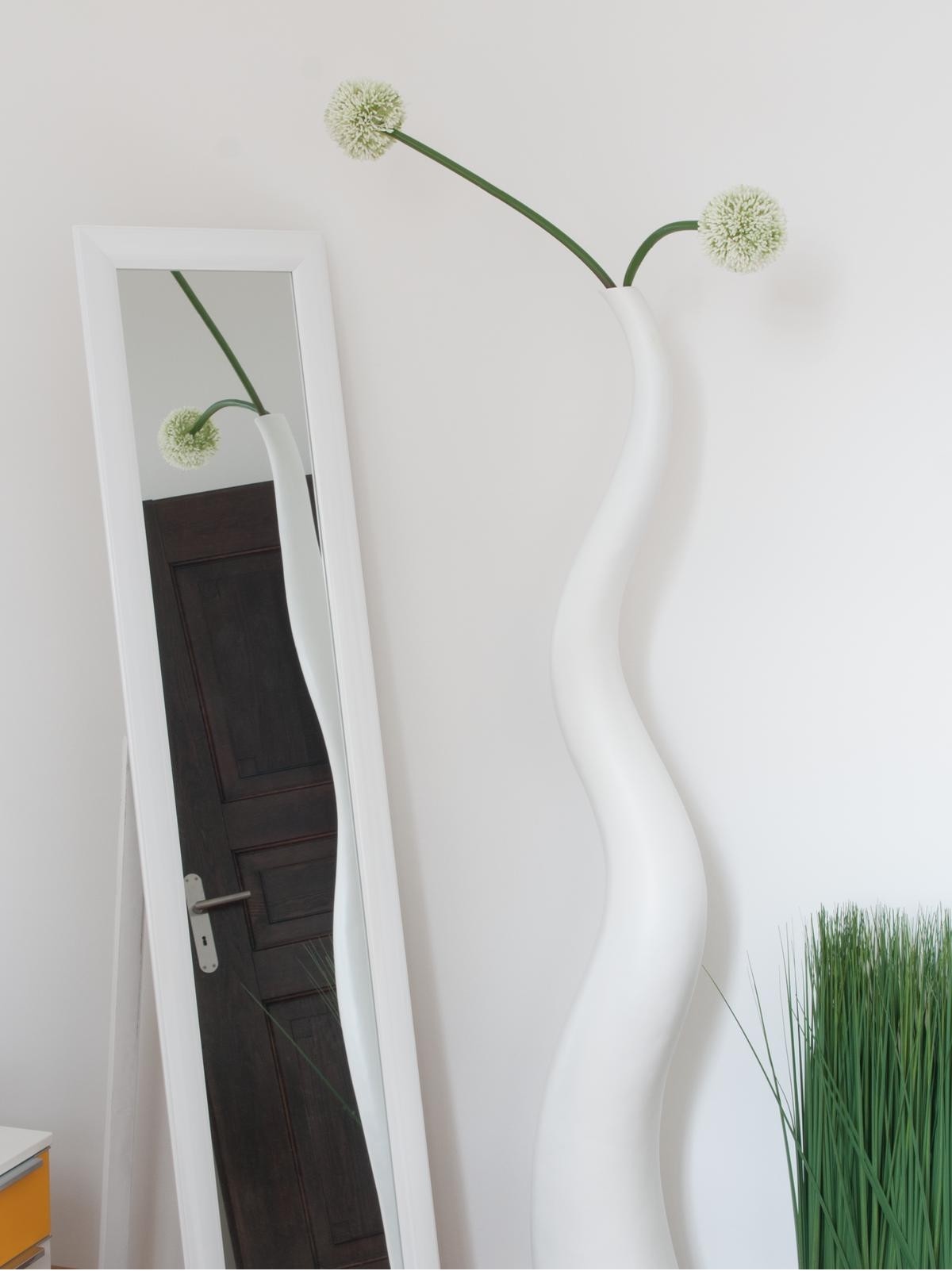 Europalms Designvase WAVE-100, weiß