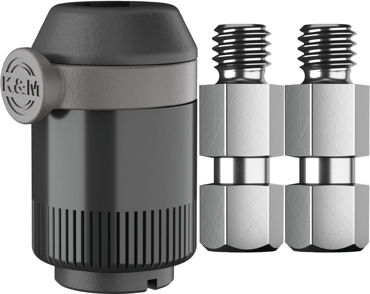 K&M 23910 Quick Release Adapter schwarz