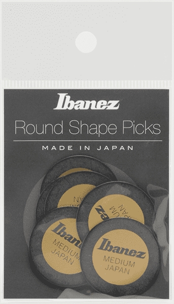 Ibanez Plektren Round Black Medium 6er Pack – Bild 3