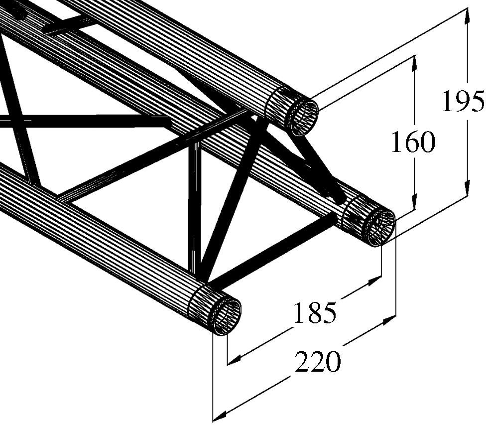 Alutruss DECOLOCK DQ3-750 3-Punkt-Traverse