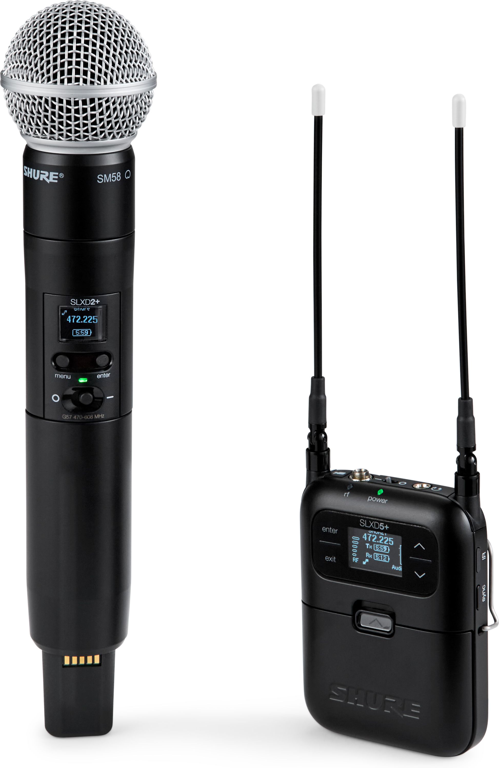 Shure SLXD25+ ENG-Handsendersystem, SM58, S50