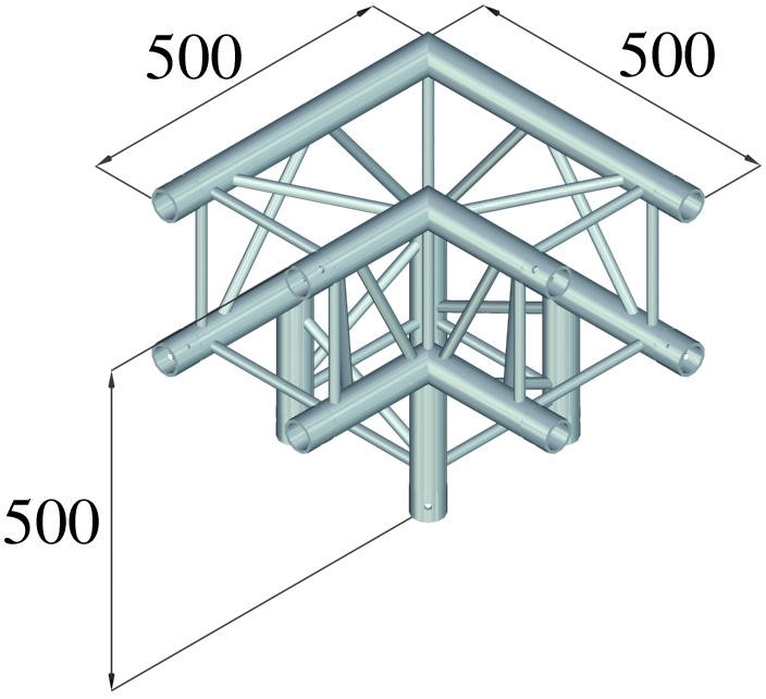 Alutruss QUADLOCK 6082L-30 3-Wege-Ecke 90° – Bild 2