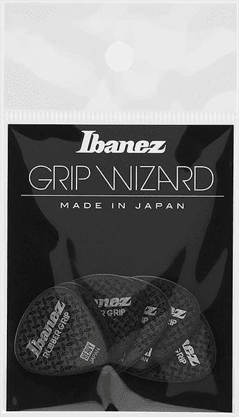 Ibanez Plektren Rubber Grip Black Heavy 6er Pack – Bild 3