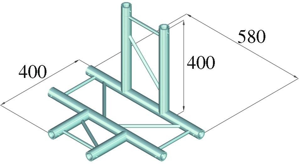 Alutruss DECOLOCK DQ2-PAT42H 4-Weg T-Stück – Bild 2